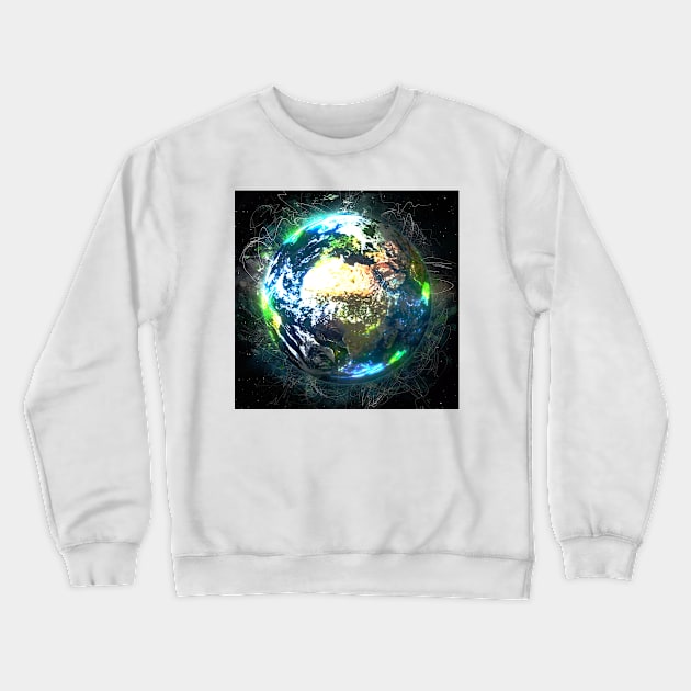 Earth Crewneck Sweatshirt by TortillaChief